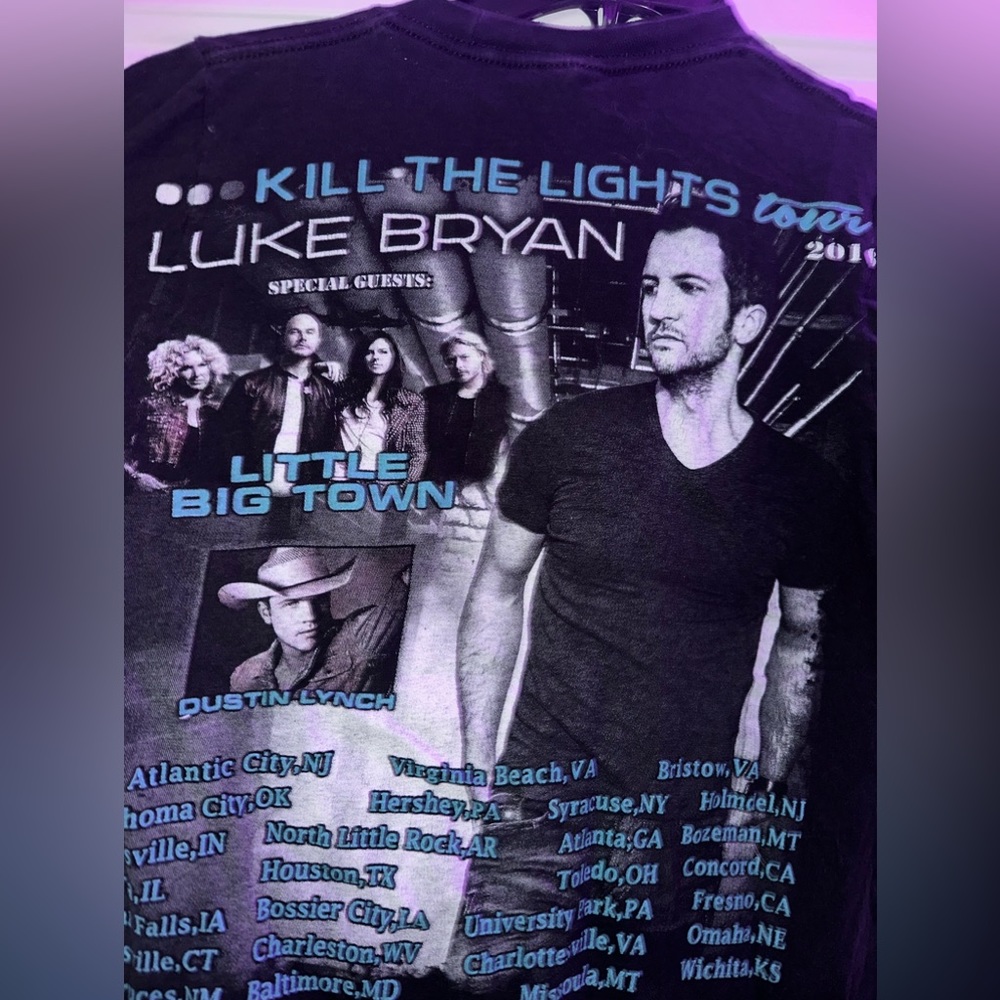 Luke Bryan Country Music Festival Concert T Shirt - Picture 4 of 5